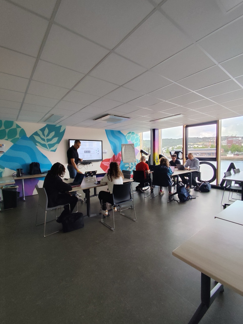 Frédéric leading a hands-on workshop on application observability with OpenTelemetry